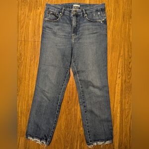 Good American Distressed Boyfriend Jeans